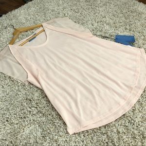 Simple Vera Vera Wang | pink short sleeve shirt